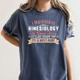 Kinesiology Major Student Shirt Graduation Women's Comfort Colors T-Shirt Denim