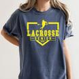 Lacrosse Senior Night Lacrosse Senior 2026 Graduation 20 Women's Comfort Colors T-Shirt Denim