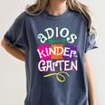 Last Day Of School Adios Kindergarten Graduation Kids Girls Women's Comfort Colors T-Shirt Denim