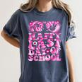 Last Day Of School Teacher Students School Graduation Groovy Women's Comfort Colors T-Shirt Denim