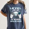 Last Days Of School Graduation Kindergarten Gamer Boys Kids Women's Comfort Colors T-Shirt Denim