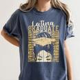 Latina Graduate Educated Powerful Class Of 2024 Graduation Women's Comfort Colors T-Shirt Denim