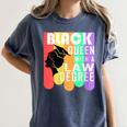 Law School Graduation Queen New Lawyer Attorney Grad Women's Comfort Colors T-Shirt Denim