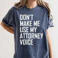 Lawyer Law School Graduation Attorney Men Women Women's Comfort Colors T-Shirt Denim