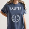 Lawyer Law Student Tee School Graduation T-Shirt Women's Comfort Colors T-Shirt Denim