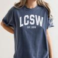 LCSW 2019 Graduation Shirt Women's Comfort Colors T-Shirt Denim