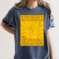 LDS Mormon Seminary Graduation Eternal Diploma Shirt Women's Comfort Colors T-Shirt Denim