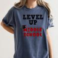 Level Up Middle School 5th Grade Graduation Women's Comfort Colors T-Shirt Denim