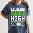 Leveling Up To High School Tee Shirt Gaming Graduation Women's Comfort Colors T-Shirt Denim