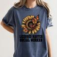 Licensed Masters Social Work Worker LMSW Graduation 2026 Women's Comfort Colors T-Shirt Denim