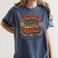 Licensed Social Worker Masters MSW LMSW Graduation 2026 Premium Tri-Blend Women's Comfort Colors T-Shirt Denim