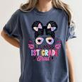 Lil Miss 1st Grade Grad Graduation Last Day Of 1st Grade Women's Comfort Colors T-Shirt Denim