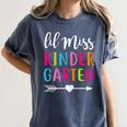 Lil Miss Kindergarten Grad Shirt Graduation Shirts 2018 Women's Comfort Colors T-Shirt Denim