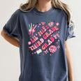 Lil Miss Third 3rd Grade Grad Graduation Last Day Girls Kid Women's Comfort Colors T-Shirt Denim