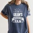 Lilian Personalized Name Sports Fan Birthday Graduation Women's Comfort Colors T-Shirt Denim