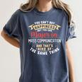 Mass Communication Major Student Shirt Graduation Women's Comfort Colors T-Shirt Denim