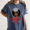 Master Degree Graduation Gifts Black Girl Women's Comfort Colors T-Shirt Denim