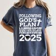 Masters Degree Graduation 2025 Christian MSW MPH MBA Women's Comfort Colors T-Shirt Denim