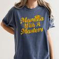 Masters Degree Graduation For Mom Wife Social Work MBA Women's Comfort Colors T-Shirt Denim