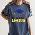Masters Degree Proud Dad Graduation Shirt MBA Social Work Women's Comfort Colors T-Shirt Denim