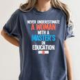 Masters In Education Degree Graduation Women MeD Women's Comfort Colors T-Shirt Denim