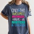 Masters In Education Degree Graduation Women MeD Women's Comfort Colors T-Shirt Denim