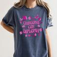 Masters Graduation Educated Latina Chingona Con Diploma Women's Comfort Colors T-Shirt Denim