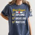 Masters Graduation Goal Digger Mastered It Women's Comfort Colors T-Shirt Denim