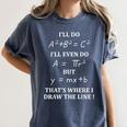 Math Formula Tshirt Graduation Teachers Students Women's Comfort Colors T-Shirt Denim