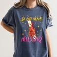 By Any Means Necessary Graduation HBCU Educated Girl Women's Comfort Colors T-Shirt Denim