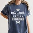 Middle School Graduation Tee Video Gaming Graduate Shirts Women's Comfort Colors T-Shirt Denim