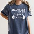 Midwife Est 2018 At Your Cervix Graduation Women's Comfort Colors T-Shirt Denim