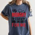 My Mommy Did It And She Did It For Me Nurse Graduation Mom Women's Comfort Colors T-Shirt Denim