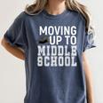 Moving Up To Middle School Elementary School Graduation Women's Comfort Colors T-Shirt Denim