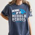 Moving Up To Middle School Graduation T-Shirt Women's Comfort Colors T-Shirt Denim