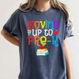 Moving Up To Pre-K Teacher Student Kid Graduation T-Shirt Women's Comfort Colors T-Shirt Denim