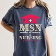 Msn Master Of Science In Nursing College Graduation Premium Tri-Blend Women's Comfort Colors T-Shirt Denim