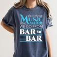 Music Major Student Pun Graduation Women's Comfort Colors T-Shirt Denim