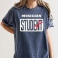 MUSICIAN Student Shirt Graduation MUSICIAN Stud Women's Comfort Colors T-Shirt Denim