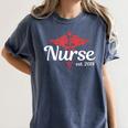 New Nurse 2018 Nurse Nursing School Graduation Shirt Women's Comfort Colors T-Shirt Denim