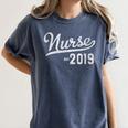 New RN Nurse Graduation 2019 Women's Comfort Colors T-Shirt Denim