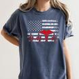 Nurse 2018 American Flag Tee Nursing School Graduation Women's Comfort Colors T-Shirt Denim