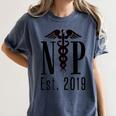 Nurse Practitioner Graduation NP Est 2019 Shirt Women's Comfort Colors T-Shirt Denim