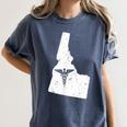 ON Nurse T Shirt Nurse Graduation Idaho Women's Comfort Colors T-Shirt Denim