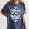 Nurse Wife Nursing Graduation And Nursing Wife Nurse Husband Women's Comfort Colors T-Shirt Denim