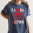 Nursing School Shirt Graduation Earned Not Given Nurse Women's Comfort Colors T-Shirt Denim