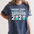 Nursing School Survivor Graduation Nurse RN 2020 Friend Women's Comfort Colors T-Shirt Denim