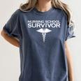 Nursing School Survivor TShirt Student Nurse Graduation Women's Comfort Colors T-Shirt Denim