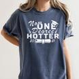 Now One Degree Hotter 2021 College Graduation Women's Comfort Colors T-Shirt Denim