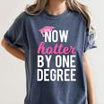 One Degree Hotter Class Of 2018 Graduation T-Shirt Women's Comfort Colors T-Shirt Denim